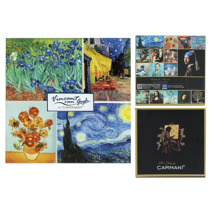 Suport pahar Carmani Van Gogh pictura patrat