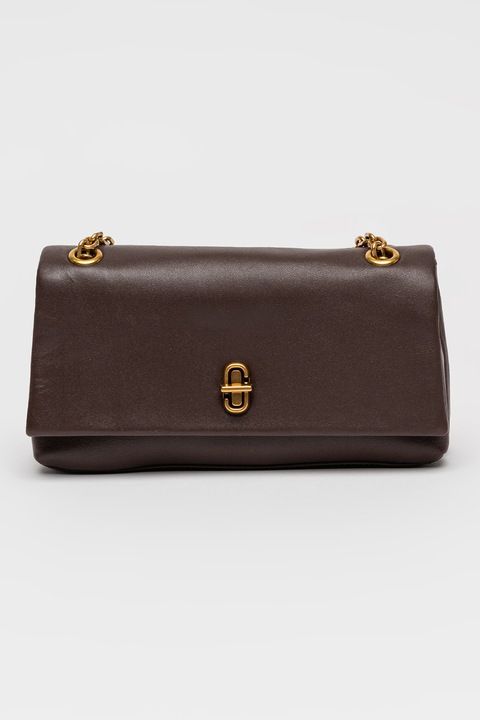 Marc Jacobs, Geanta crossbody din piele The Dual, Maro