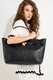 Michael Kors, Geanta shopper din piele Hamiltone Moderne, Negru