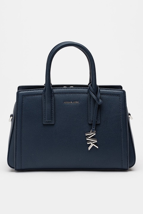 Michael Kors, Laila bor crossbody taska, Sötétkék, 18.4 x 25.4 x 12