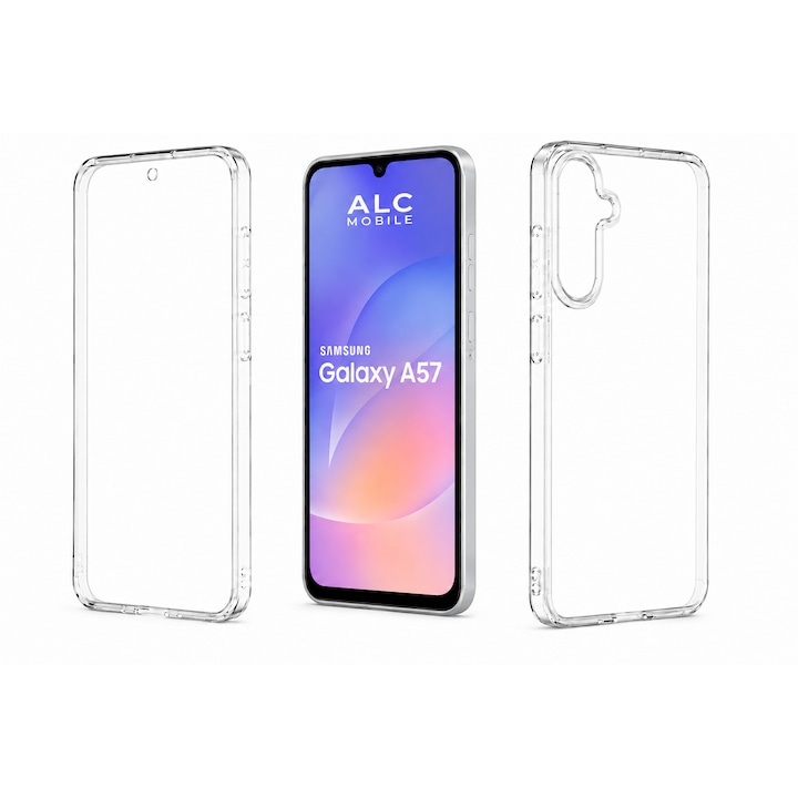 Husa 360 pentru Samsung Galaxy A57, Transparenta, Fata si Spate, Protectie Completa Anti-Soc, ALC Mobile