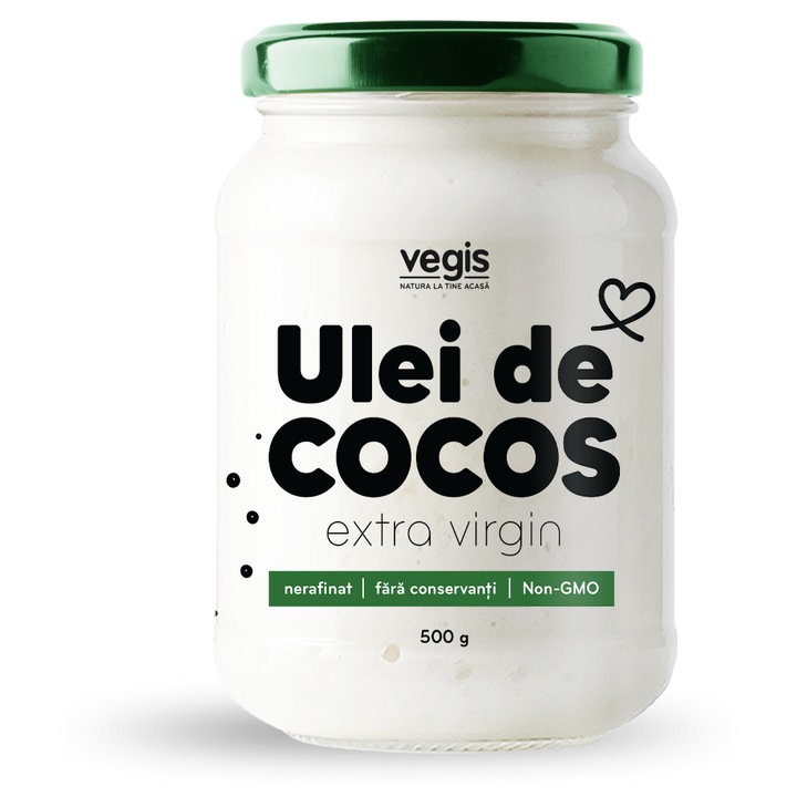 VEGIS, Ulei de Cocos Extra Virgin 500g
