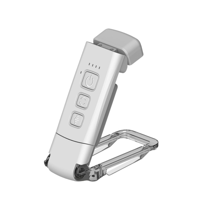 Lampa de citit cu clema, 3 temperaturi de culoare, IP44, 500 mAh, 1, 8 W, ORBER, veioza, incarcare USB, portabila, lampa cu clema, protejeaza ochii, mini, LED, 105 × 36, 5 × 15, 5 mm, alb