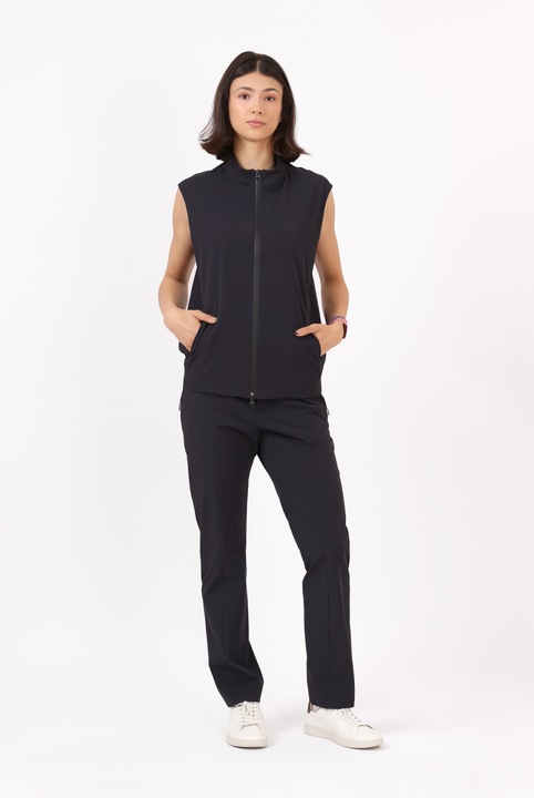 Colectie Perfect 10 by Nadia, Vesta unisex cu o constructie versatila, elemente de elastic si print 3D, bleumarin, XL INTL