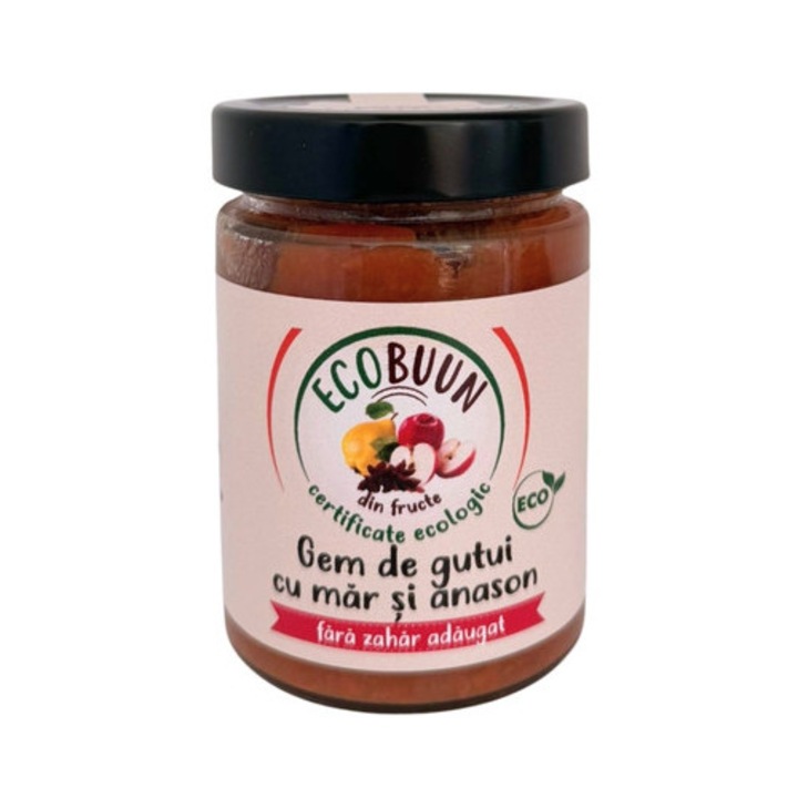 Gem de Gutui, mar si anason BIO, romaneasca, fara zahar adaugat, 300 g