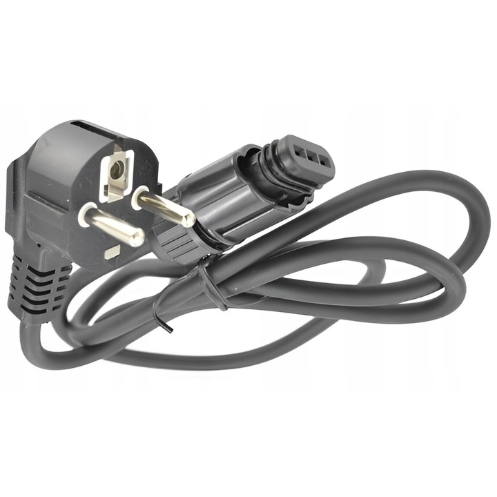 Cablu alimentare electric IBO 3x0,75mm 1m negru
