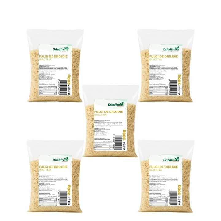 Fulgi drojdie uscata inactiva - 5 buc x 200 g