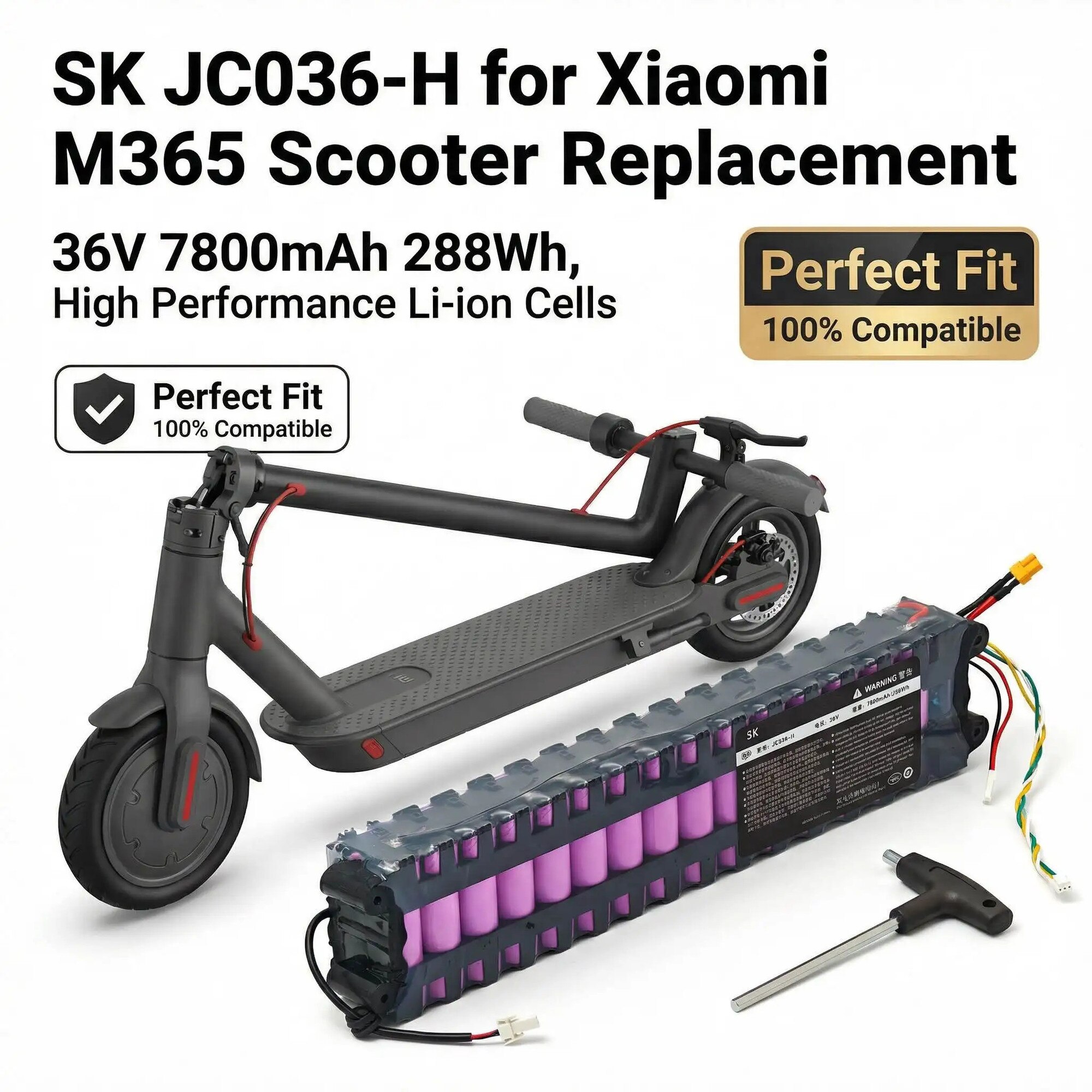 Acumulator reincarcabil XIAOMI M365/1S - Li-Ion 36V 7.8 Ah 280Wh