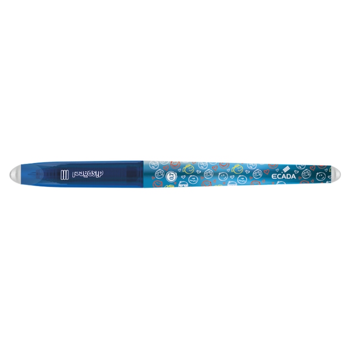 Pix cu gel Disparel 3, cu radiera, cerneala albastra ECADA sku28