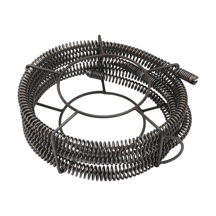 Spirala curatare tevi, Set, Lungime 7 m, Spirala 22 mm, Pentru tevi Ø 3–20 cm, Desfundator canalizare, Negru