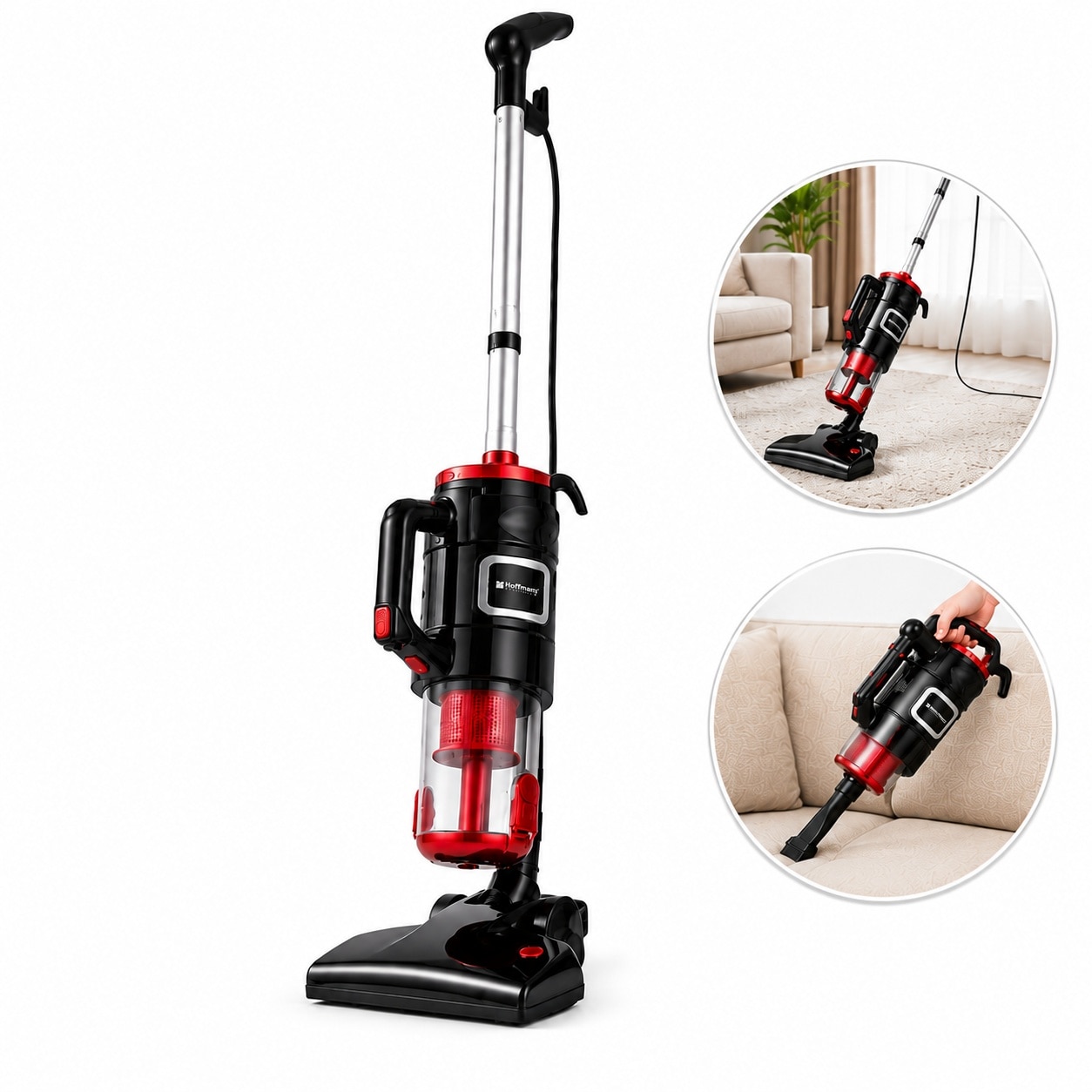 Aspirator vertical cu fir multifunctional 3 in 1 Hoffmans Putere