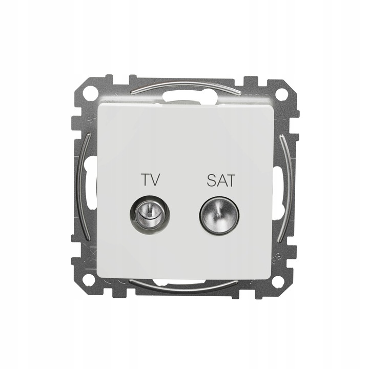 Priza TV/SAT Schneider Electric Sedna Design alb 7.3x7.3x3.4cm