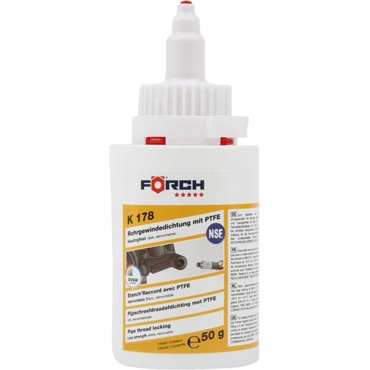 Tömítőanyag PTFE Forch K178 fehér 50g