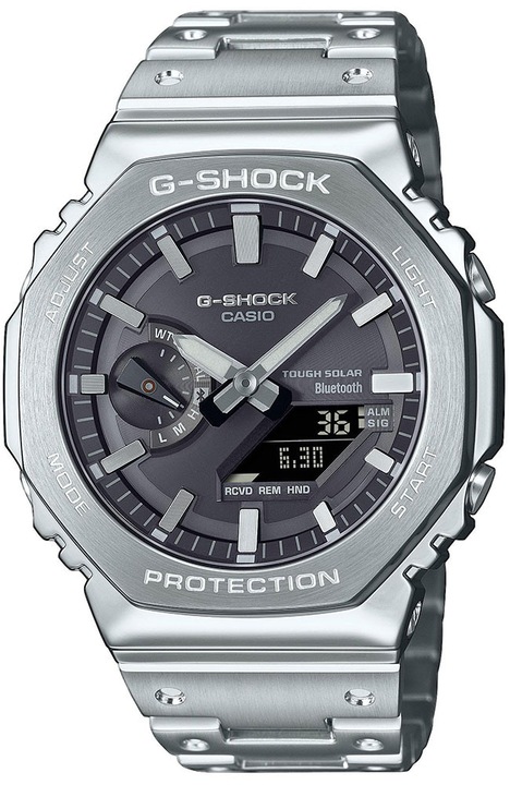 Ceas barbati G-SHOCK GM-B2100SD-1AER solar Bluetooth otel inoxidabil argintiu