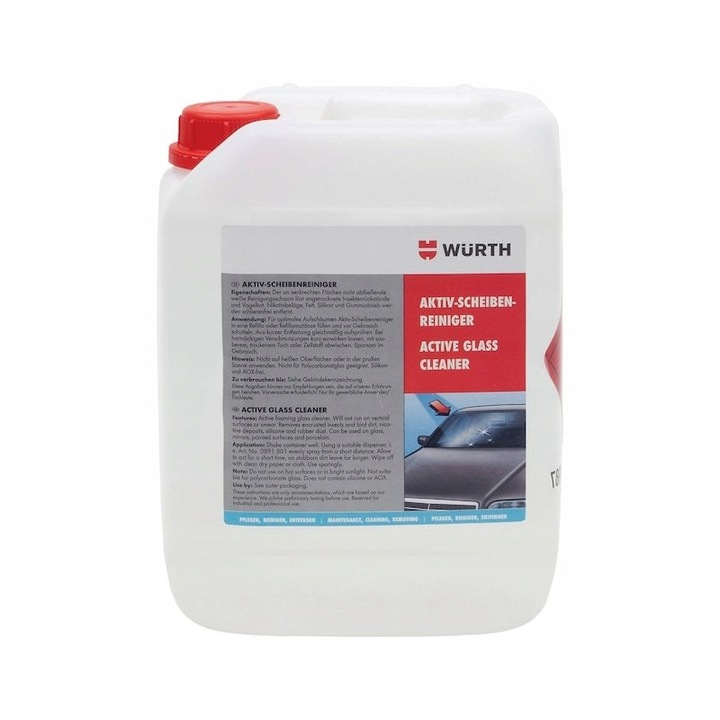 Wurth aktív hab üvegtisztítóhoz, 5L, színtelen, citrom illattal