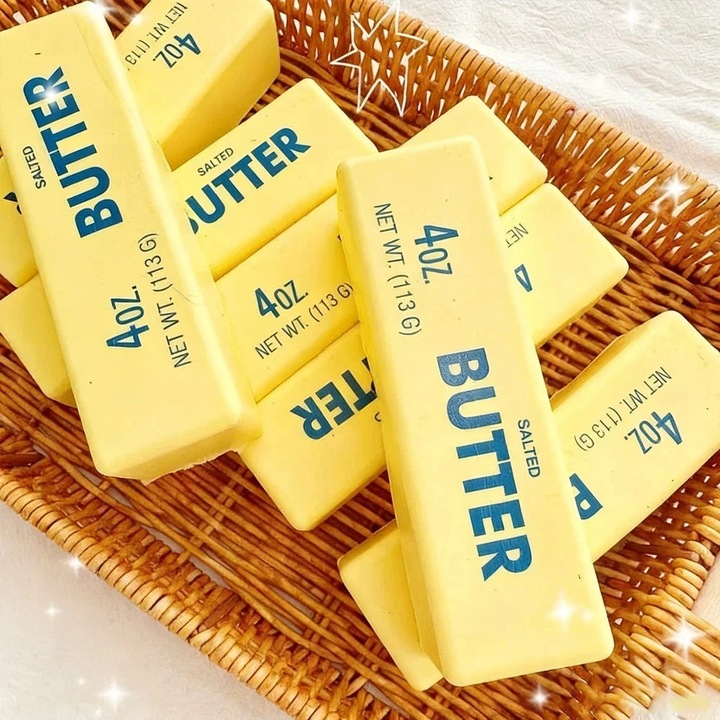Jucarie Antistres NeeDoh Butter Schylling, Textura Ultra-Moale "Ca Untul", Squishy Senzorial, 14 CM