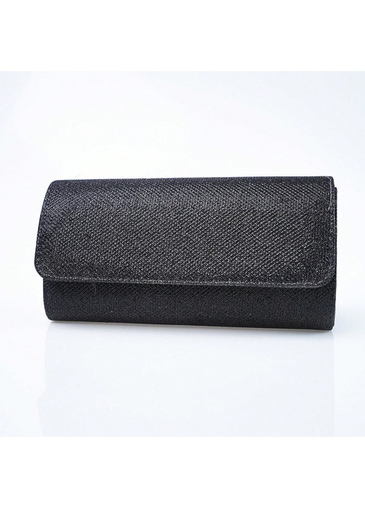 Geanta clutch dama, umar, cu lant, negru