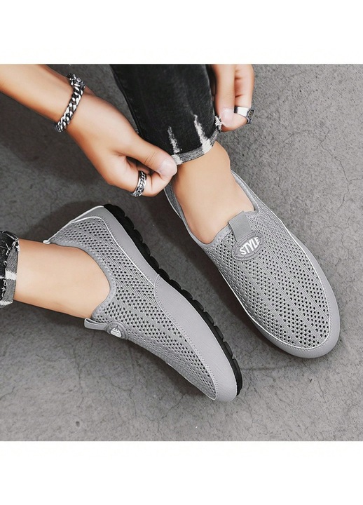Pantofi sport, gri, respirabili, casual