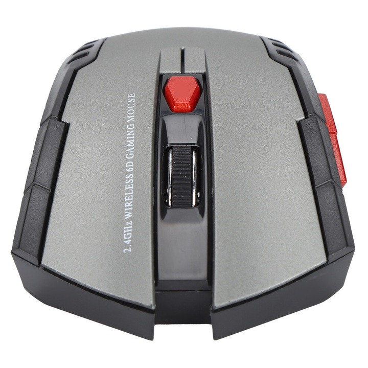 Mouse wireless ergonomic mini gri 2.4G 10x6x4cm