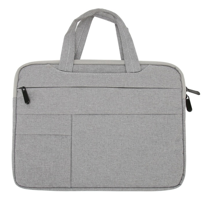 Husa laptop, capacitate mare, material Oxford impermeabil, captuseala fleece, 15.6 inch