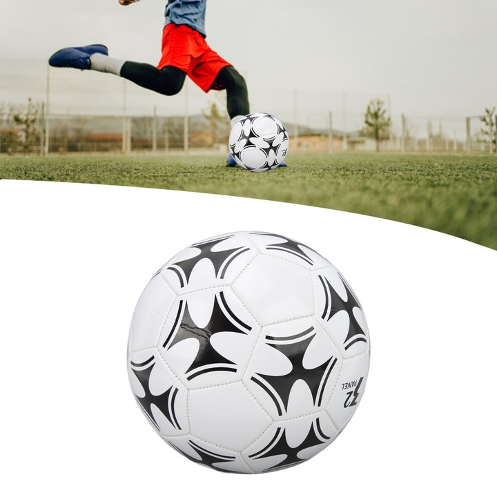 Gyermek futball labda, PU bőr, tartós, rugalmas, 5-ös méret