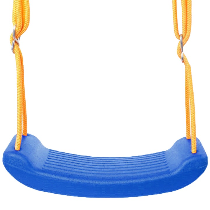 Gyermekhinta, állítható pánt, nylon kötél, kék