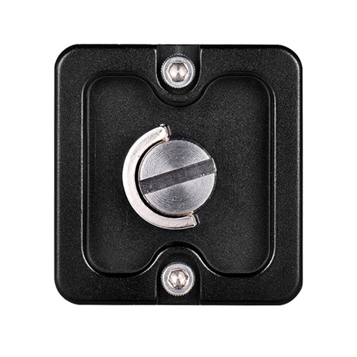 Placa eliberare rapida, aluminiu, 40x38mm, negru