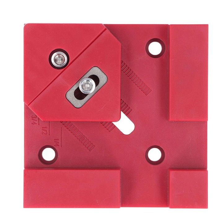 Clema plastic unghi 90 grade rosu