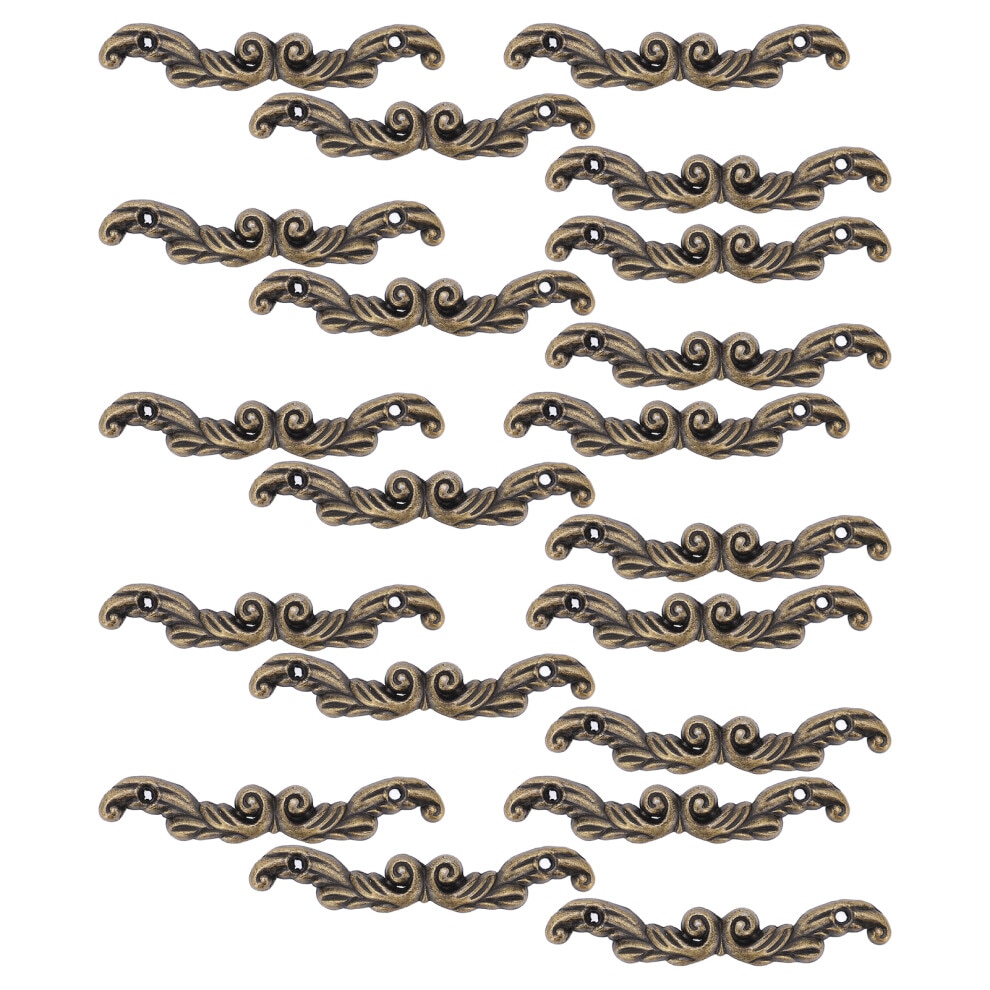 Set 20 manere sertar retro zinc vintage argintiu 5x2cm