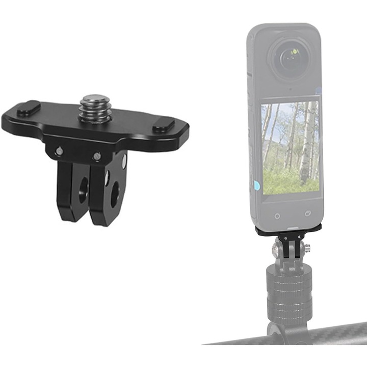 Магнитна стойка за бързо закрепване 3-в-1 за Insta360 X4, черна