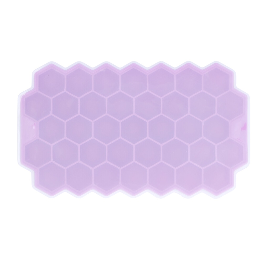 Tava de gheata din silicon cu capac, sigura, durabila, albastru, 15x15x5cm
