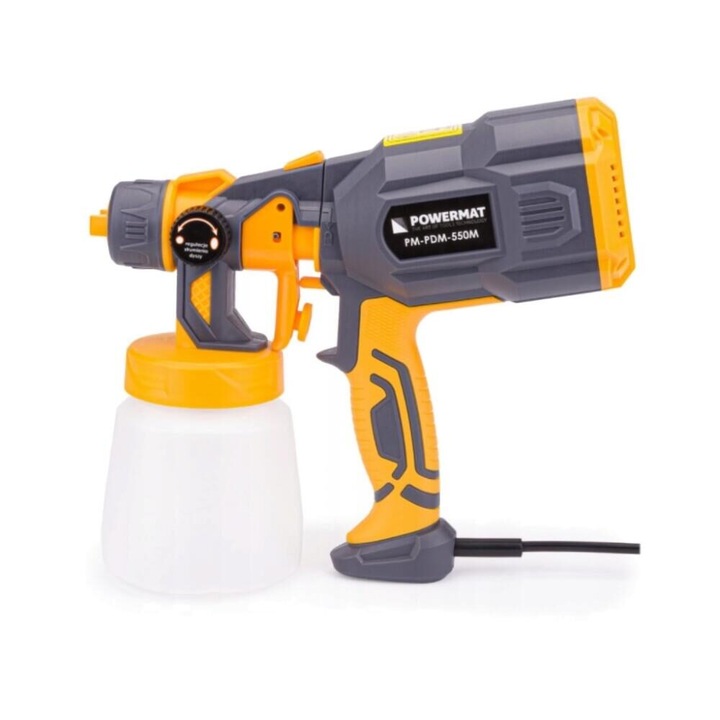 Elektromos festékszóró pisztoly, 3 fúvóka 1, 1.8 2.5 mm, teljesítmény 550 W, Powermat