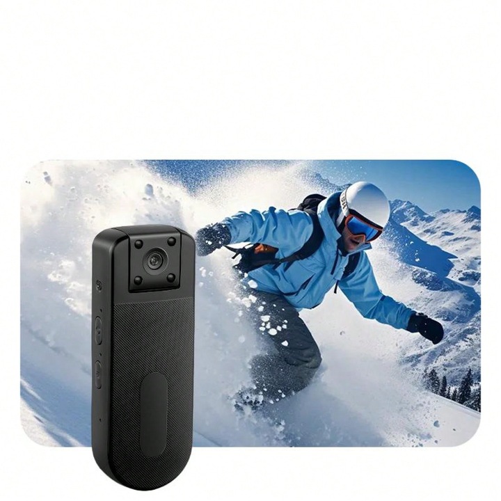 Спортна видеокамера N1, WiFi, нощно виждане, 64GB, черна