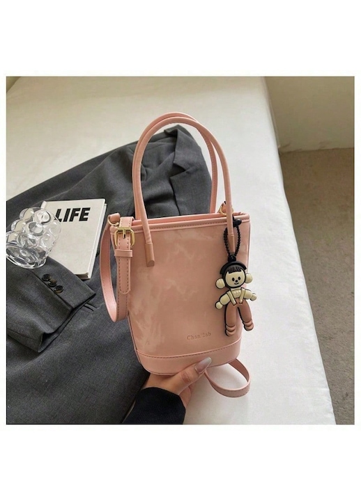 Rózsaszín női crossbody táska