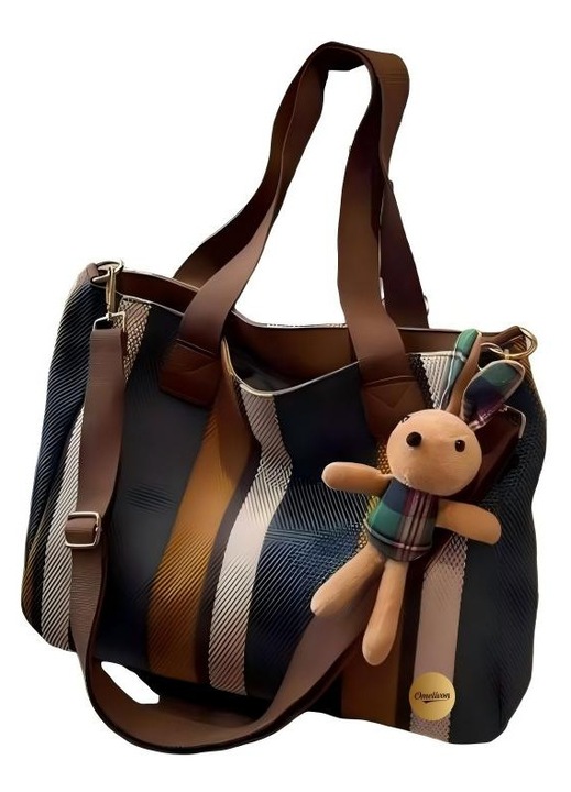 Geanta Shopper Textila, Tote, model Dungi, 36 x 28 cm, albastru, Omelivon®