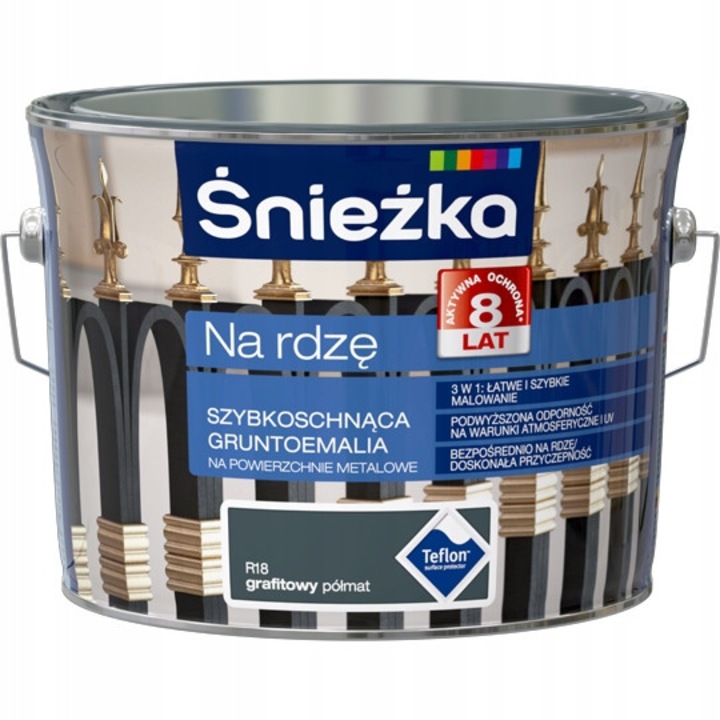 Sniezka rozsdagátló festék 2.5L grafit félmatt