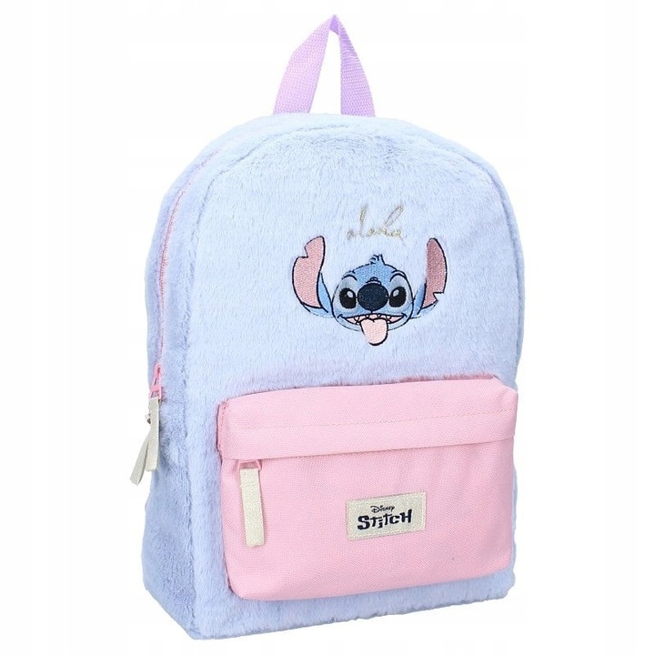 Раница за деца Vadobag Stitch синьо-розова 33x23x9см