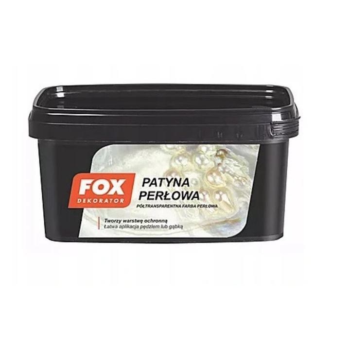 Fox Patina Perlata dekoratív festék, metálfesték, áttetsző, fényes, gyöngyházhatású, 1 L