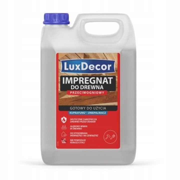 LuxDecor zöld fa impregnáló 5kg tűzgátló