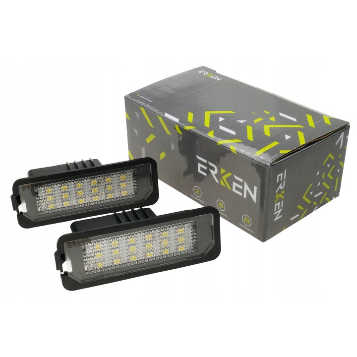 Lámpa szett LED Erken, 36 LED, hideg fehér, fém, univerzális, 18xLED