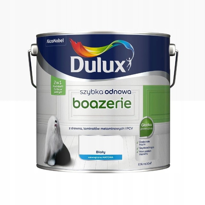 Dulux Boazerie matt fehér festék 2,5L beltéri