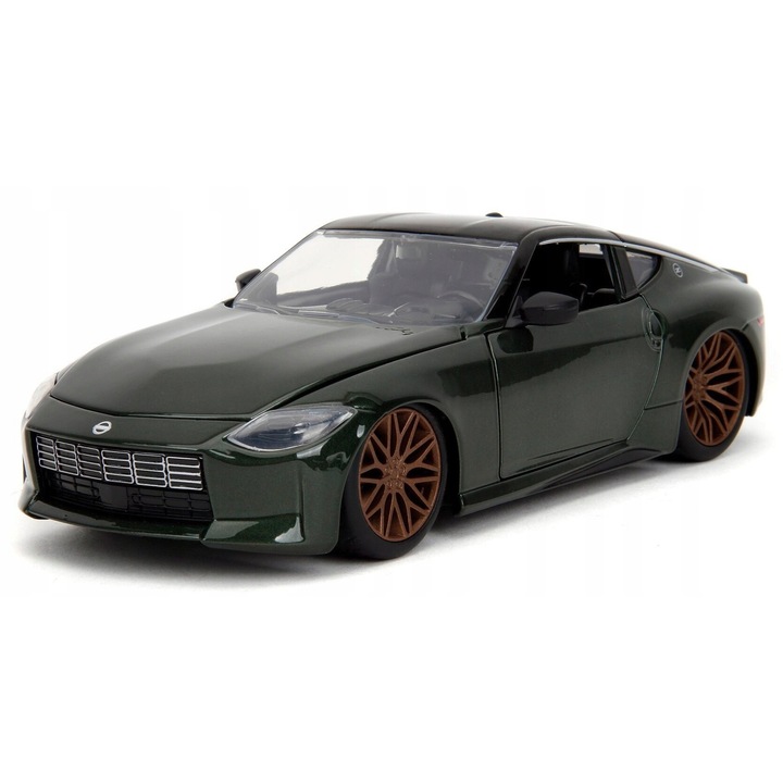 JADA Nissan Z 2023 Fast&Furious fém autómodell 1:24, nyitható ajtók, részletes belső tér, fekete