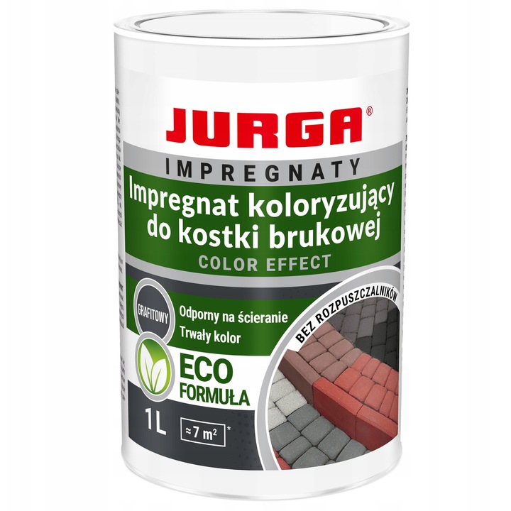 Színező impregnáló / impregnáló Jurga Color Effect hidrofób, UV- és fagyálló, grafit, 1 L