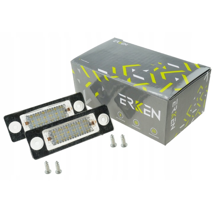 Erken LED lámpa szett, 36 LED, hideg fehér, fém, VW 18x4cm