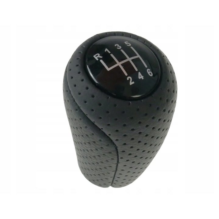 Erken sebességváltó gomb, 6 fokozatú, fekete bőr, 9mm, Mazda 3 5 6 CX-7 MX-5