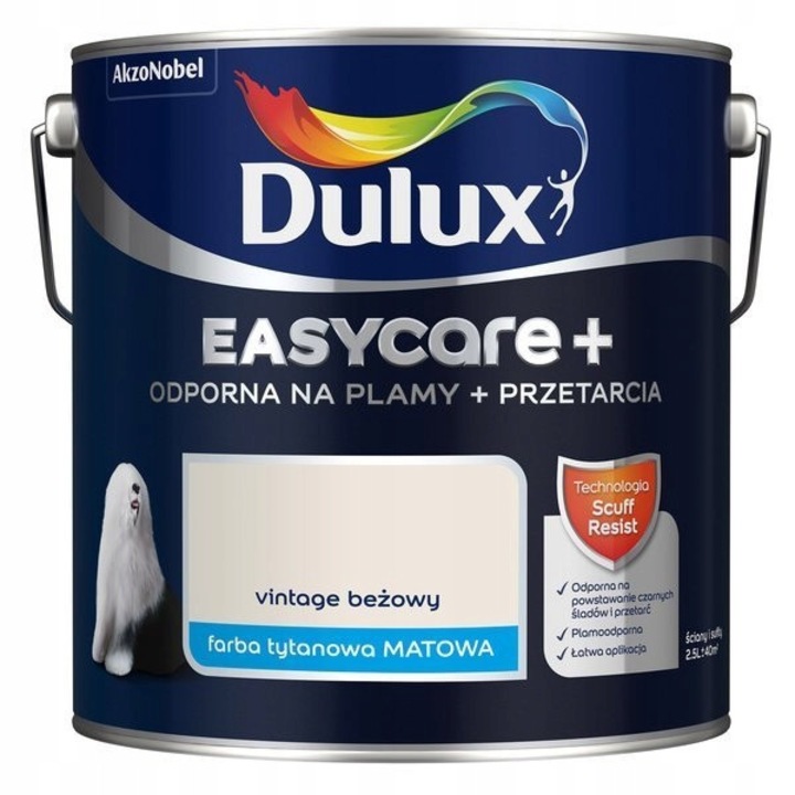 Dulux EasyCare+ vintage bézs 2.5l matt foltálló festék