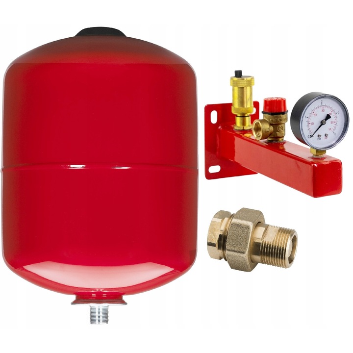 Set vas expansiune 18L Diamond, grupa siguranta 3 bar, rosu