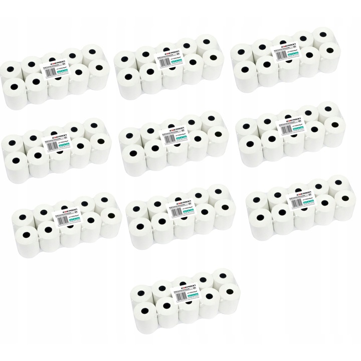 Set 10 role hartie termica Emerson 110x20m fara bisfenol-A 55g/m²