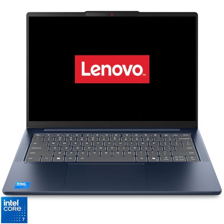 Laptop Lenovo IdeaPad Slim 5 14IRH10R cu procesor Intel® Core™ 7 240H pana la 5.2 GHz, 14" WUXGA, IPS, 24 GB DDR5, 3 TB SSD, Intel® Graphics, WINDOWS 11 PRO, Cosmic Blue