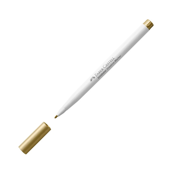 Filctoll Faber-Castell Creative, kerek, 1.5 mm, № 550, arany metál